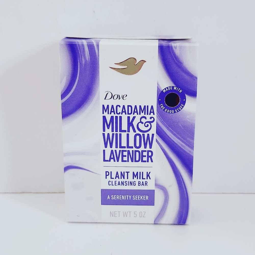 ⭐4/$15 Dove Macadamia Milk & Willow Lavender Plant Milk Cleansing Bar